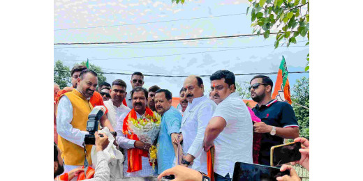 भाजपा के नए प्रदेश अध्यक्ष का मुजफ्फरपुर में स्वागत